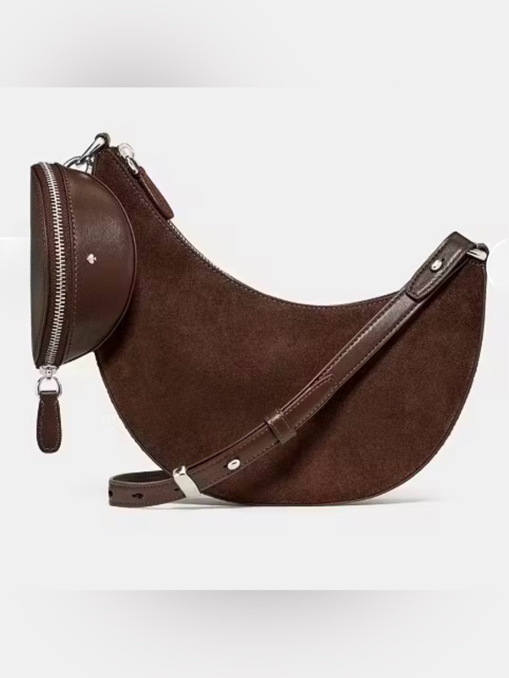 ♠️ NEW kate spade Duo Suede Crossbody Bag in Hot Fudge